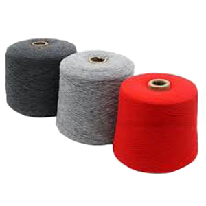 100% coton NE 30/1 fil de bonneterie filé à noyau antibactérien peigné pour broderie et tricot motif teint - Product Image 1