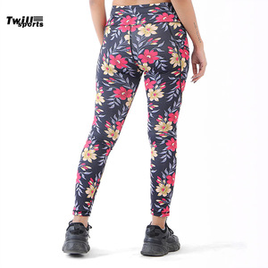 Leggings Deportivos TWILL SPORTS de Cintura Alta para Mujer, Algodón/Bambú, Sin Costuras, Transpirables, Efecto Push-Up, Casuales, para Gimnasio, Deporte, Personalizables - Product Image 2
