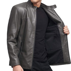 Customizable High Quality OEM <b>Winter</b> <b>Leather</b> <b>Jacket</b> for Men Vintage Style Smooth Waterproof Canvas Fashionable <b>jacket</b> for men - Product Image 6