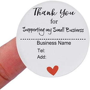 Stiker label Terima kasih, 500 buah/rol buatan tangan, stiker label kustom buatan tangan, stiker pernikahan, stiker label kemasan memanggang Diy - Product Image 2