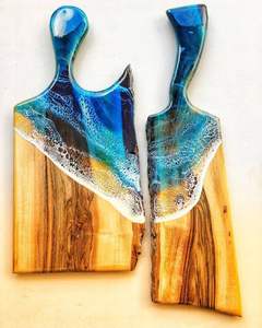 Tabla de cortar de resina y madera con calidad duradera de primera calidad, perfecta para una preparación segura de alimentos y una tabla decorativa para servir - Product Image 6