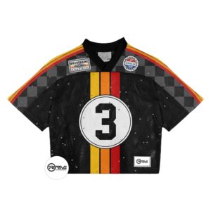Maillot de football rétro à manches courtes avec impression du numéro du nom du maillot de football en maille Nouveauté Design de logo personnalisé - Product Image 1
