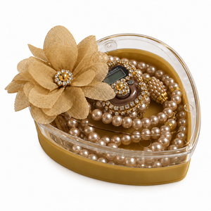 Set de Tasbih Digital Dorado con Contador, Caja de Mica en Forma de Corazón, Zikirmatic, Regalo Islámico para Bodas, Ramadán, Mevlut, Hajj, Umrah, con Empaque - Product Image 3