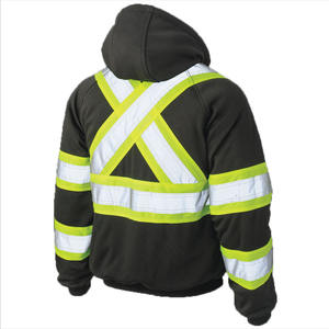 Adjustable best Manufacture new arrival <b>Work</b> wear <b>For</b> Construction <b>Men</b> Safety <b>Hoodie</b> Eco-friendly Front Pocket Safety <b>Hoodie</b> - Product Image 5