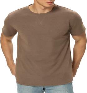 2025, ropa deportiva informal de manga corta para hombre, Tops Premium de algodón de calidad, mezcla de tela Premium ligera y cómoda - Product Image 1