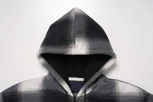 2025 moto moto flanelle bûcheron chemise avec capuche moto moto faite avec sweat à capuche polaire doublé - Product Image 4