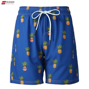 Pantalones cortos deportivos de playa de lujo para hombre con impresión por sublimación personalizada, tela de malla tejida transpirable, equipo informal antiarrugas con tinte de corbata - Product Image 5