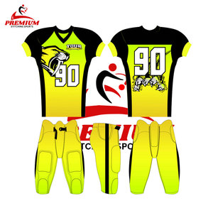 Jersey de práctica de fútbol americano para adultos de manga corta transpirable de malla de sarga de aparejos personalizados, uniforme de sublimación para hombres - Product Image 6