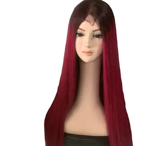 Ombre Black Dark Pink Wig Raw Virgin Remy 100% Vietnamese Human Hair Silky Shinny Bundle Wholesale Price