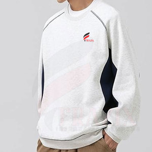 Sweat-shirts à col rond pour homme en coton 100% personnalisables, couleur unie, coupe ample, respirants, séchage rapide, logo personnalisé - Product Image 5