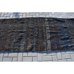 Alfombra de tejido plano turco 9x12 moderna Alfombra de lana de retazos marrón negro con respaldo de látex para decoraciones de sala de estar - Product Image 3