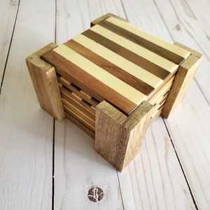 Hình Dạng Tùy Chỉnh Đế Lót Ly Bằng Gỗ Vuông Chén Trà Coaster Cho Nhà Hàng Khách Sạn Nhà Sử Dụng Bán Buôn Giá Thủ Công Tại Ấn Độ - Product Image 4