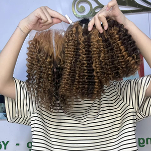 Venta al por mayor 2024 Bouncy Curly Color marrón Extensiones de cabello humano Remy Tendencia 25 Abr Rawhair Vietnam Vendedores - Product Image 5