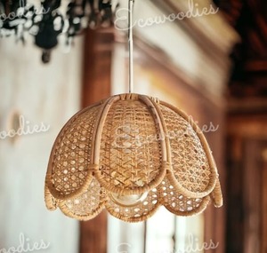 Modern Bamboo Rattan Chandelier Pendant <b>Ceiling</b> <b>Light</b> Wicker Lampshade for Living Room Home Decor and Hotel Modern Decoration - Product Image 6