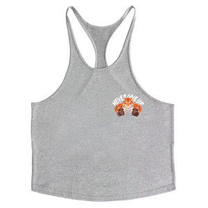 Mens Bodybuilding Stringer Vest | Y-Back Gym <b>Tank</b> <b>Top</b> | Thin Strap Sleeveless Shirt | Cotton Breathable Muscle Fitness Wear - Product Image 2