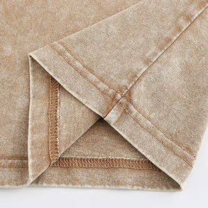 เสื้อเชิ๊ตผู้ชายผ้าคอตตอน100% โอเวอร์ไซส์วินเทจแขนสั้นทรงหลวม - Product Image 6