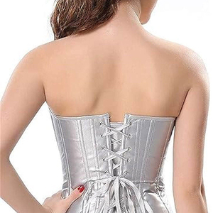 Women's Fashionable Adjustable <b>Lace</b> Fitness <b>Corset</b> Top Breathable Thin Body Shaping Shapewear Customizable Logo Private Label - Product Image 6