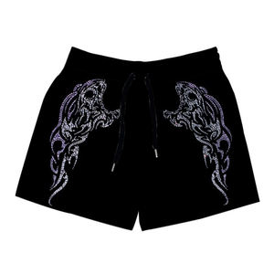 Pantalones cortos de poliéster con estampado animal, shorts transpirables de talla grande, 2023 - Product Image 3