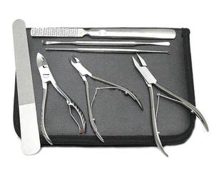 Juego básico de instrumentos de Podología de acero inoxidable, kit de herramientas para eliminar uñas de los pies, instrumentos quirúrgicos manuales para uso profesional - Product Image 1