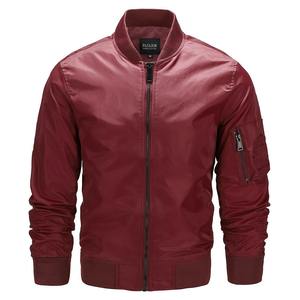 Veste personnalisée de haute qualité pour hommes Manteau de baseball coupe-vent en nylon avec col montant Fermeture à glissière de style décontracté pour l'automne - Product Image 3