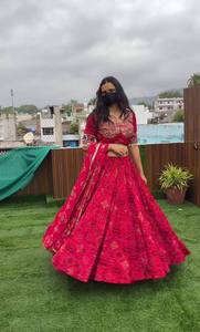 NAVRATRI WEAR ESTAMPADO Y KODI LACE LEHENGA CHOLI CON DUPATTA - Product Image 2