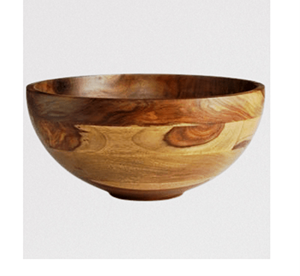 Bols de service en bois fabriqués à la main Plateau de saladier le plus vendu Taille personnalisée Fabriqué en Inde - Product Image 5