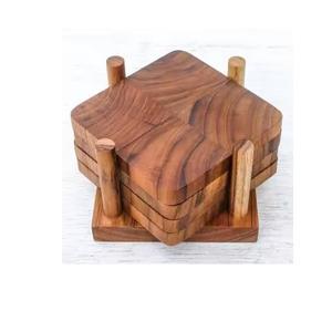 Dessous de verre en bois au design unique Meilleure vente Dessous de verre en bois naturel à prix compétitif - Product Image 5