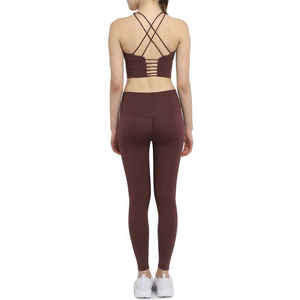 Ensemble de yoga pour femmes le plus vendu avec fermeture à cordon de serrage avec logo avant respirant et durable-pour la vente en gros - Product Image 3