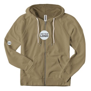 Sweat à capuche zippé pour homme en polaire avec poche zippée, sweat à capuche lourd, coupe ample, sweat à capuche d'hiver - Product Image 1