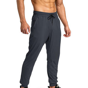 Pantalones Deportivos de Chándal para Hombre, Cintura Alta, Ajustados, Transpirables, Color Negro Sólido, Casuales, para Invierno, Tallas Grandes - Product Image 2