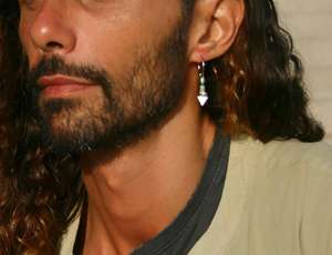 Boho ต่างหูลูกปัดด้วยการออกแบบสีฟ้าครามแอนดี้ cascading Fringe, เครื่องประดับของขวัญที่ไม่ซ้ำกัน - Product Image 2