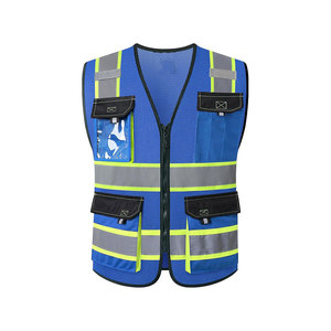 Chalecos DE SEGURIDAD reflectantes de alta visibilidad de fábrica, chaleco de bolsillo con líneas reflectantes - Product Image 1