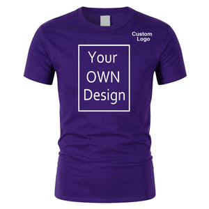 Camiseta de algodón 100% de alta calidad para hombre, camiseta personalizada en blanco a bajo precio de talla grande, transpirable, informal, cuello redondo, manga corta, diseño sólido - Product Image 5