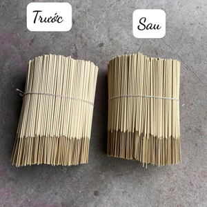 Varillas de incienso blancas de 8 pulgadas Agar Batti natural sin olor Fabricantes crudos para uso religioso 3mm de diámetro - Product Image 1