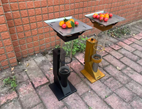 Poêle à bois vertical en acier et chauffage à granulés, directement de l'usine |   Chauffage efficace pour terrasse extérieure, camping en hiver