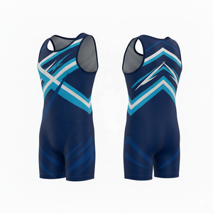 High Quality Custom Logo Wrestling Sportswear Polyester Lightweight Quick Dry Breathable - Product Image 1
