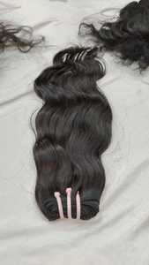 Vente directe d'usine inde donneur unique aligné cuticule vierge extensions de cheveux humains bruts Machine Double trame lâche profond naturel - Product Image 5