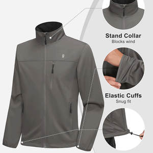 แจ็กเก็ตน้ำหนักเบาระบายอากาศได้สำหรับผู้ชายแจ็คเก็ตบอมเบอร์สีทึบออกแบบได้ตามต้องการสำหรับฤดูหนาว - Product Image 3