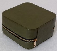 Boîte à bijoux de couleur olive sur mesure