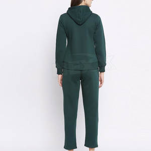 Chándal Casual de Invierno para Mujer con Diseño Personalizado y MOQ Bajo - 100% Algodón, con Capucha, Largo, Color Sólido, Ecológico, Transpirable y de Secado Rápido - Product Image 3