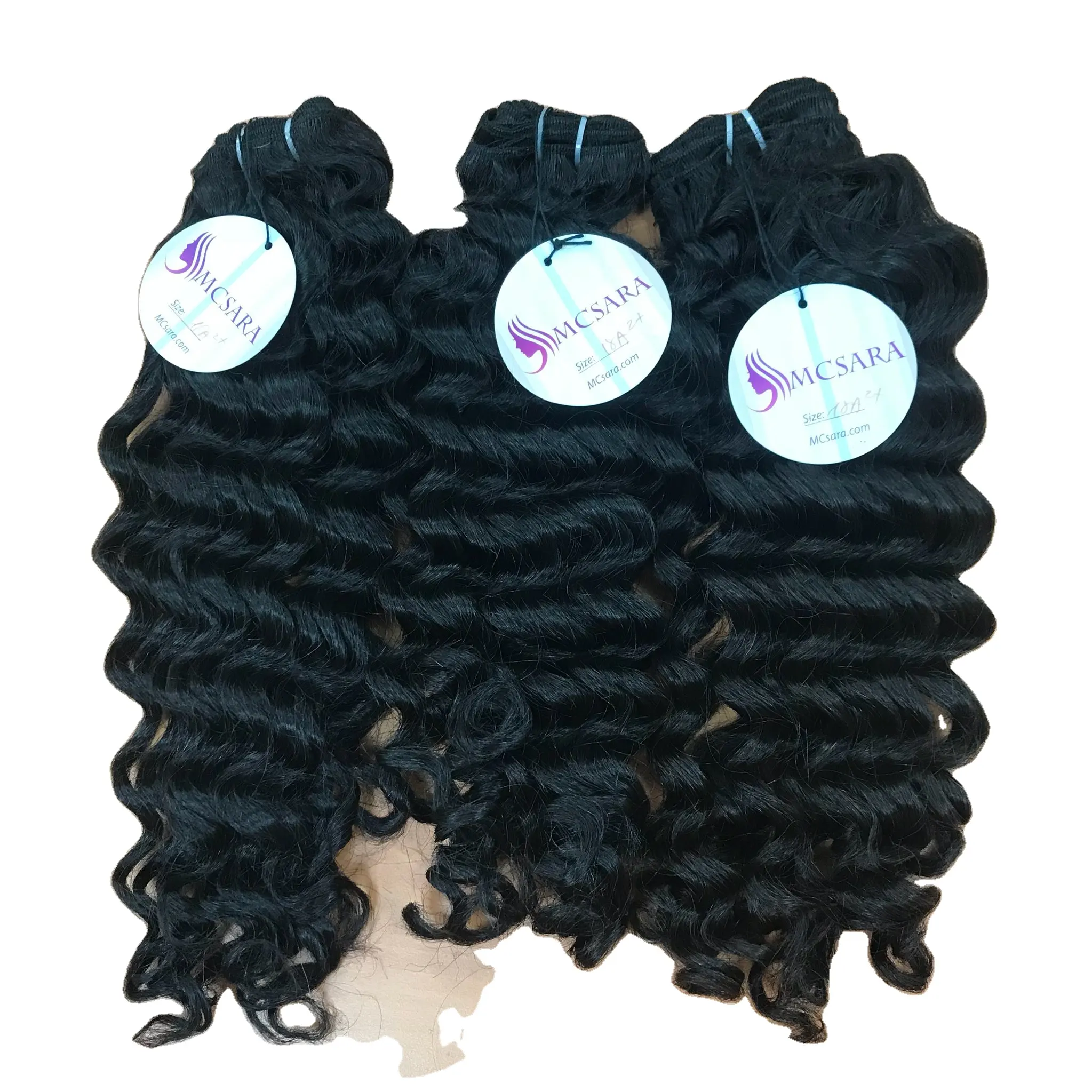 Оптовая продажа, здоровые необработанные натуральные вьетнамские волосы с выравненной кутикулой, глубокие волнистые и другие узоры