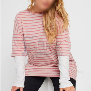 Camisetas de Verano Transpirables y Ecológicas para Mujer, de Doble Capa, Poliéster/Algodón, Secado Rápido, Bajo Precio, en Existencia - Product Image 1