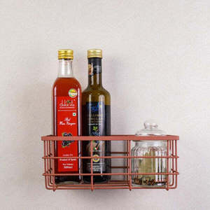 Glass & Metal Spice <b>Rack</b> for Efficient <b>Storage</b> Chic Glass and Metal Spice <b>Rack</b> with Easy Access Design - Product Image 1