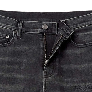 Nuevo diseño, ropa de calle alta holgada recta, pantalones cortos vaqueros para hombre, pantalones cortos de mezclilla para hombre, pantalones cortos de mezclilla personalizados informales para hombre, pantalones cortos de malla - Product Image 5