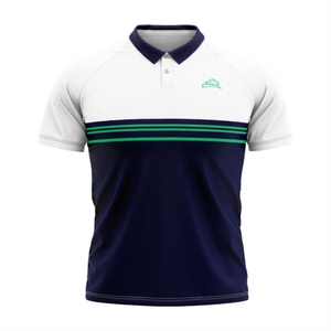 เสื้อโปโลระบายอากาศได้ดีสำหรับผู้ชายเสื้อโพลีเอสเตอร์100% กางเกงขาสั้นพิมพ์ลายแบบกำหนดเองผ้าถักเป็นจำนวนมาก - Product Image 1