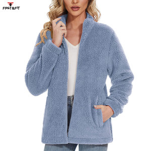Veste d'hiver sur mesure grande taille imperméable respirante séchage rapide extérieur Camouflage rayure couleur unie chaude femmes polaire pour - Product Image 2