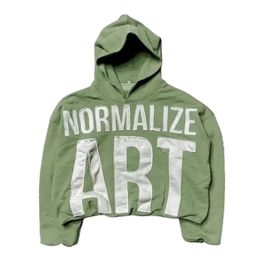 Sudadera con capucha de invierno 100% algodón personalizada con cremallera, estilo urbano, hip hop, oversize, desgastada y rasgada, para hombre, ropa casual de alta calidad - Product Image 1