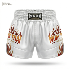 Shorts de Muay Thai brodés, design 2026, vente en gros, équipement de combat, équipement de boxe, shorts de Muay Thai, best-seller - Product Image 5