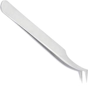 Pince à épiler d'extension de cils Maquillage Acier inoxydable Pince à faux cils non magnétique Pince à épiler précise 3D par Lohar Orthopédique - Product Image 4