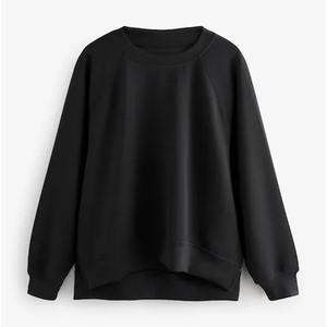 เสื้อสเวตเตอร์คอลูกเรือโอเวอร์ไซส์สำหรับผู้หญิงเสื้อมีฮู้ดผ้าไหมระบายอากาศป้องกันการเกิดรอยยับพิมพ์ลายน่ารักโลโก้ตามสั่งสำหรับฤดูใบไม้ร่วง - Product Image 5